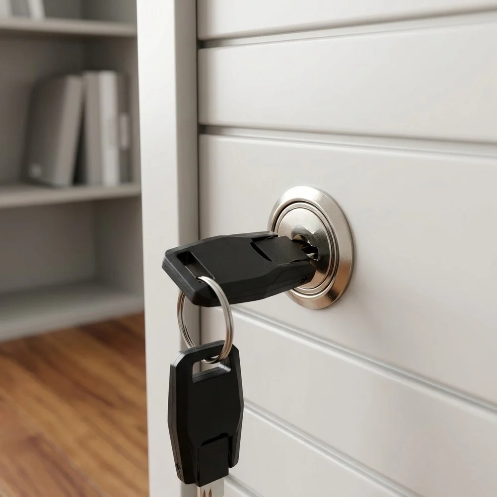 Shutter Door for Lock for Double Hook for Lock Unique Coding System Secure Locking Mechanism Folding Key Cabinet Lock Padlock