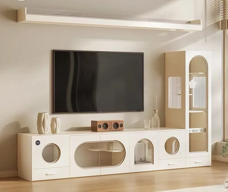 

TV Cabinet Cat Villa Horizontal Cat Cabinet Customized Home Indoor Cat Cage Does Not Occupy Space