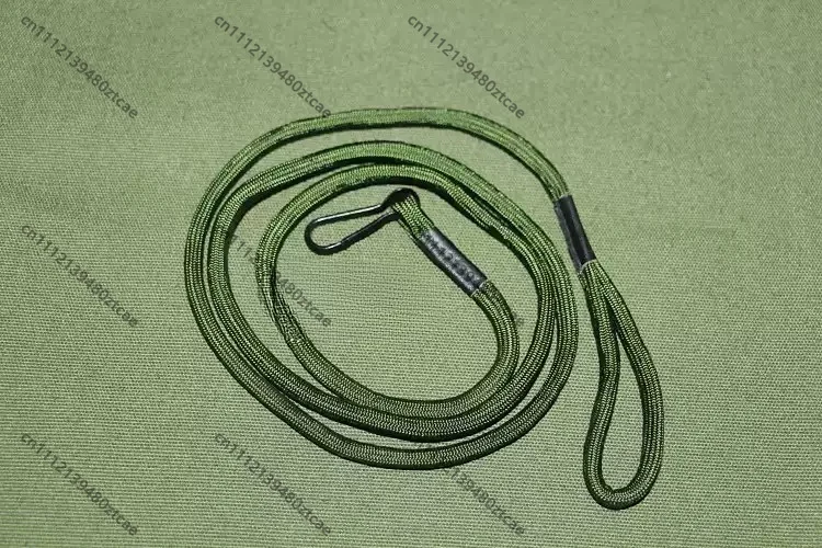 Army‑Green Vintage Key Hook Lanyard Anti‑Lost Waist Chain Decorative Collectible Key Accessory