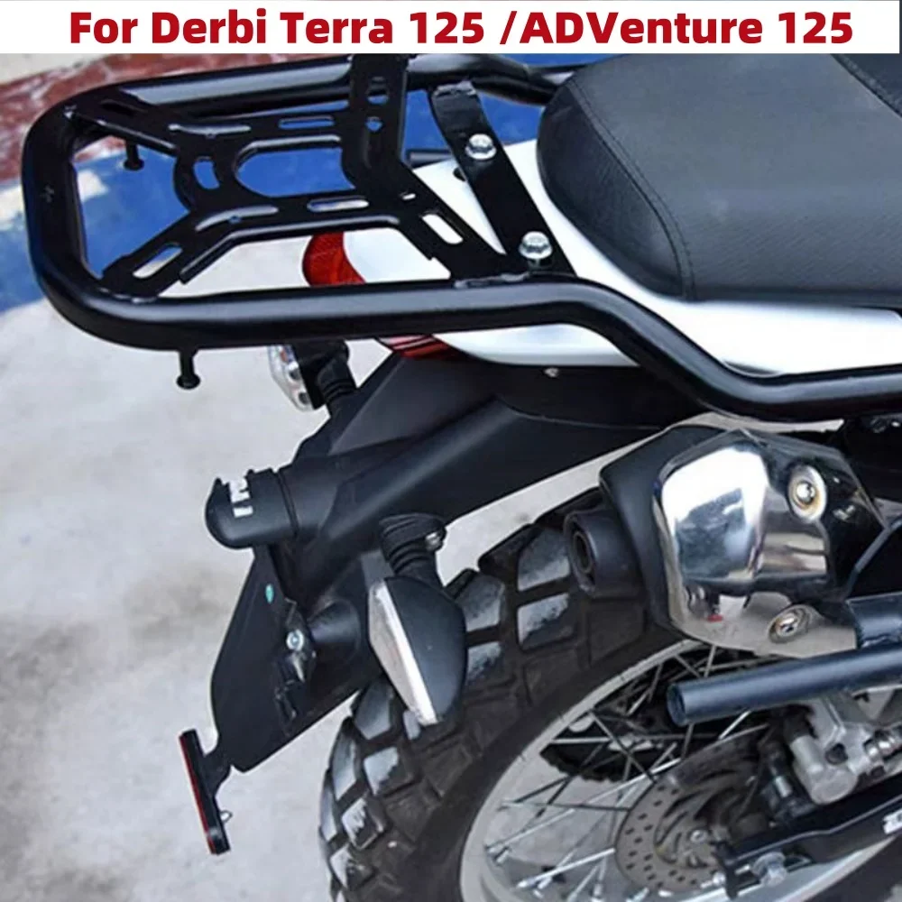 

Новый мотоцикл для Derbi Terra 125/ADVenture 125, задний багажник, подставка для багажа, боковой кронштейн, кронштейн для грузовой полки, специальный кронштейн