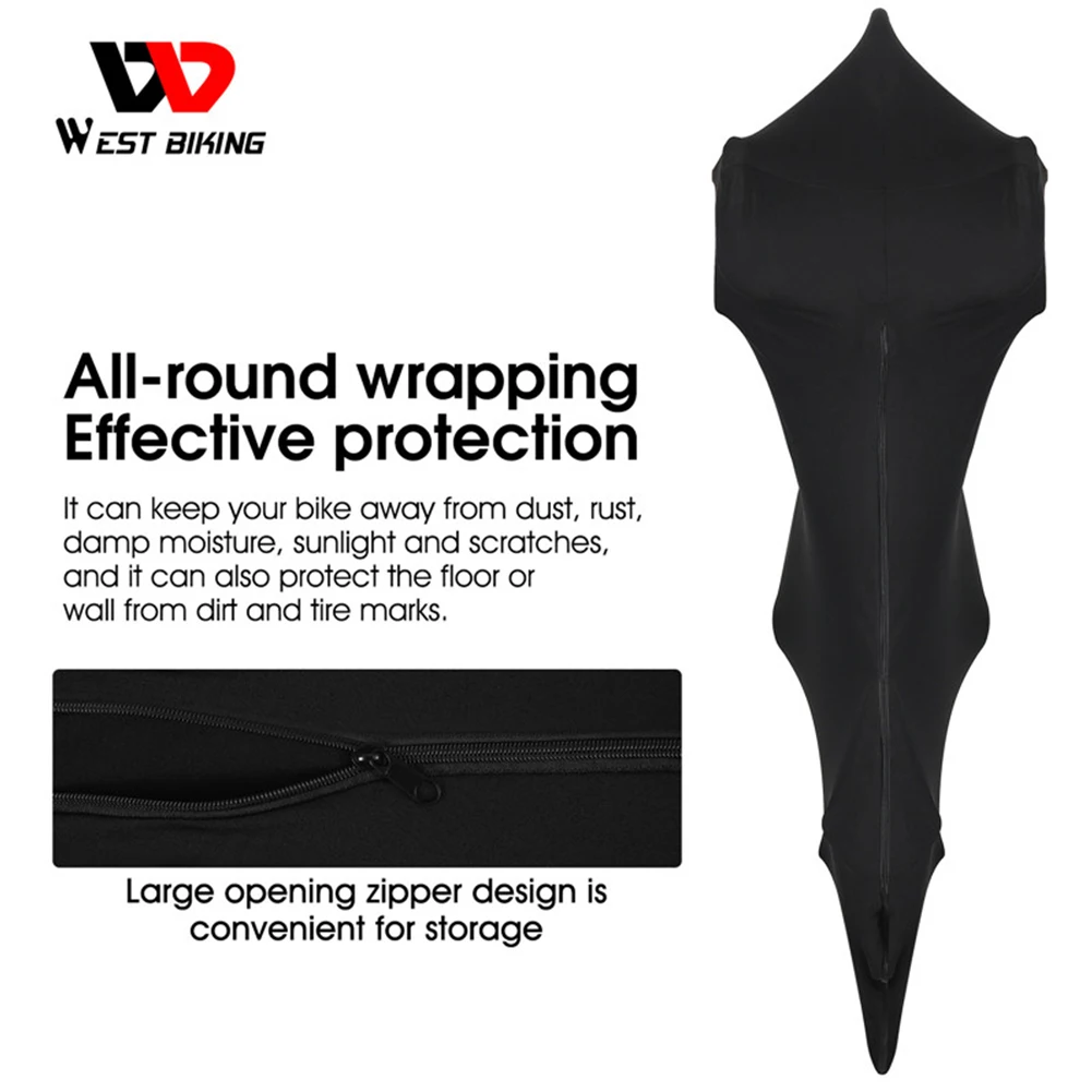 WEST BIKING Bicycle Protector Cover MTB Road Bike Dustproof Scratch-proof Storage Bag Full Bike Frame Wheel Protection Equipment