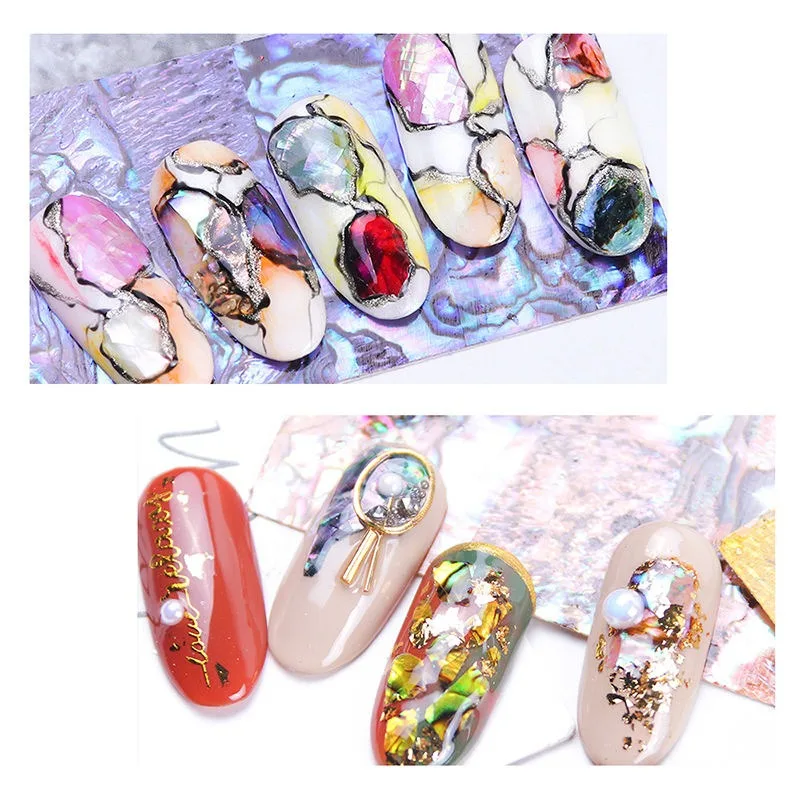 1Piece 40x70mm Natural Abalone Shell Mother of Pearl Laminate Sheet DIY Home Decoration Material Crafts Carved Slice Inlay