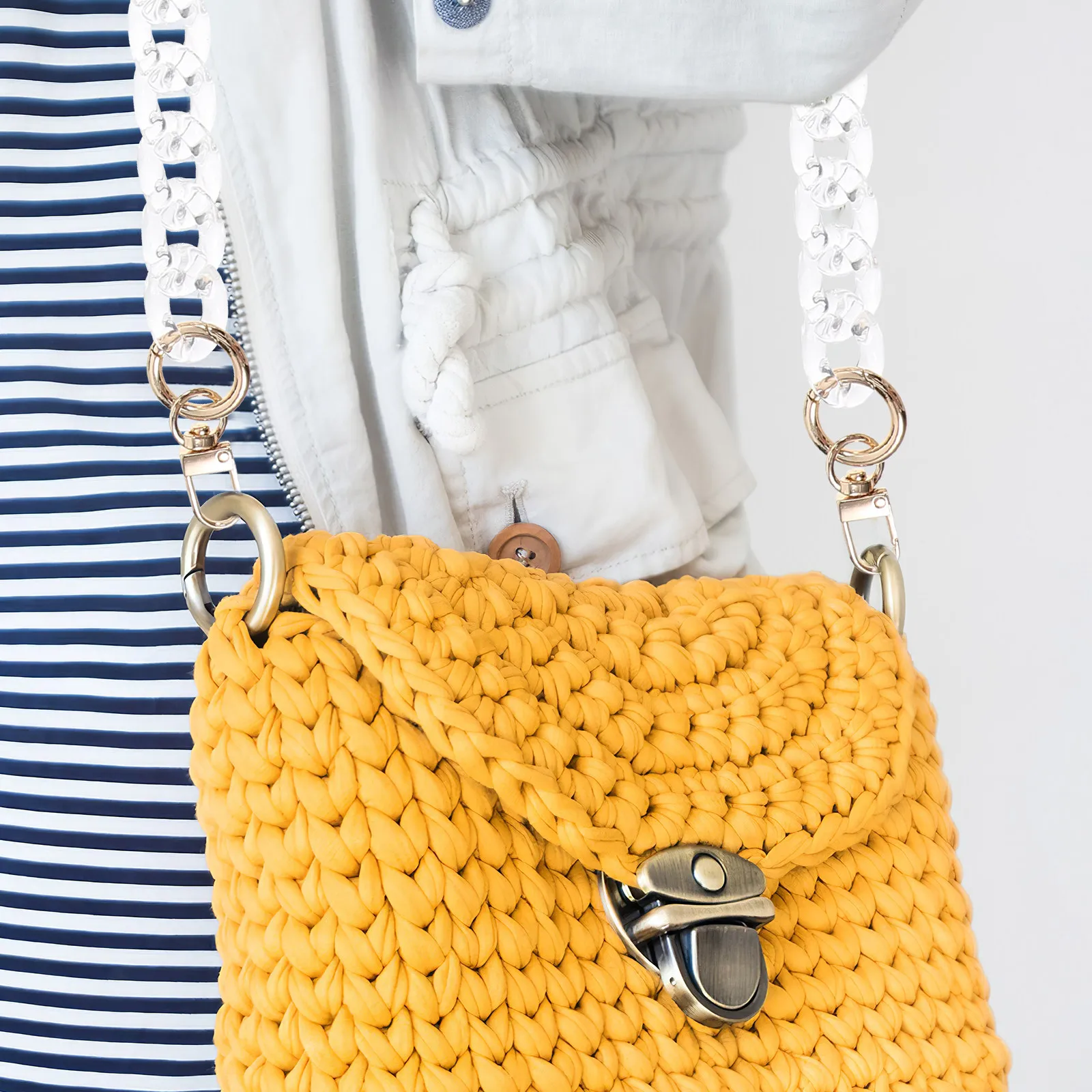 1Pcs Small Fishbone Chain Elegant Replacement Bag Chain DIY Purse Strap Handbag Shoulder Crossbody Accessory Bag Accessories