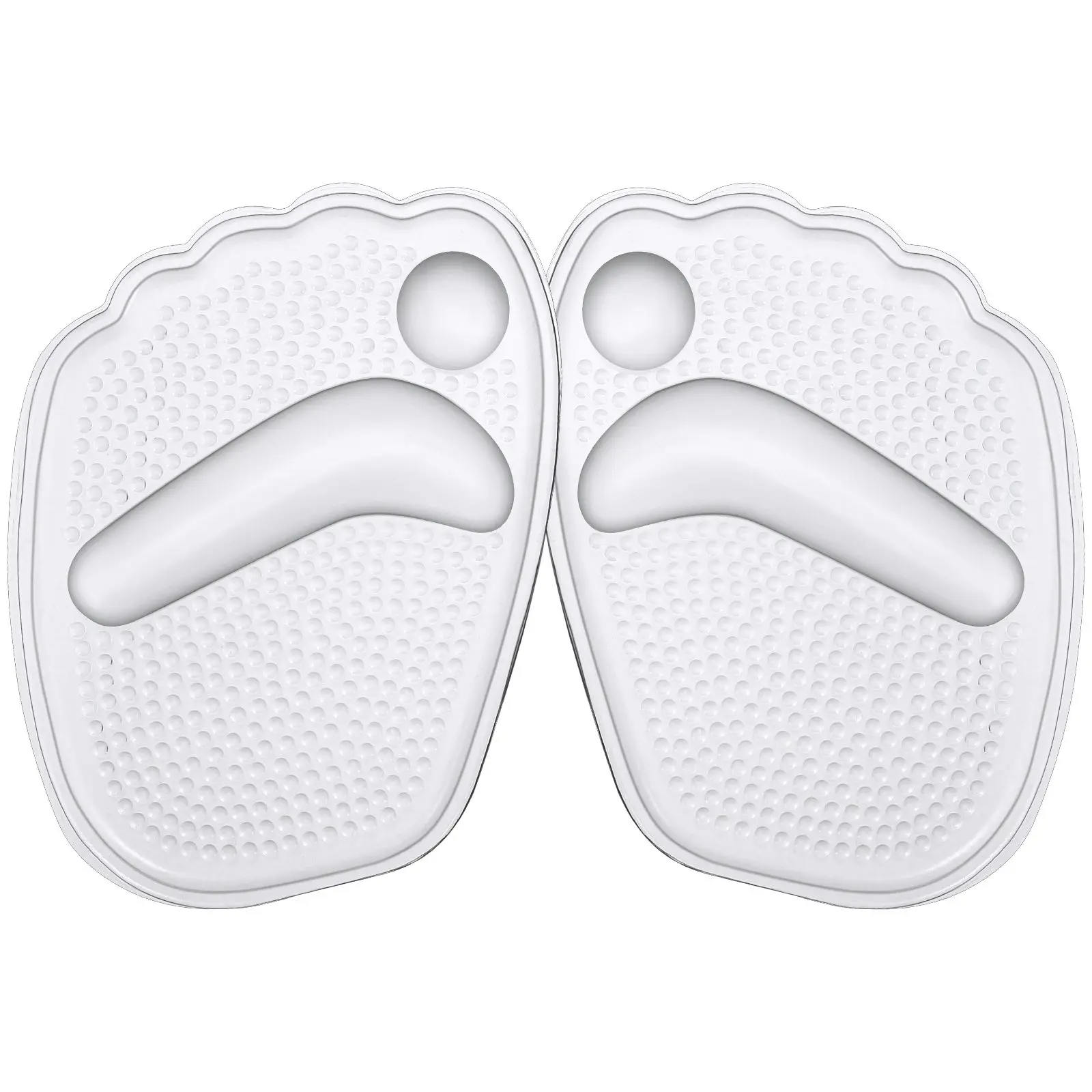 3Pairs Forefoot Pads Women's Silicone High Heel Inserts Comfort Shoe Cushion Pads Anti-Fatigue Absorption Shoe Filler for Loose