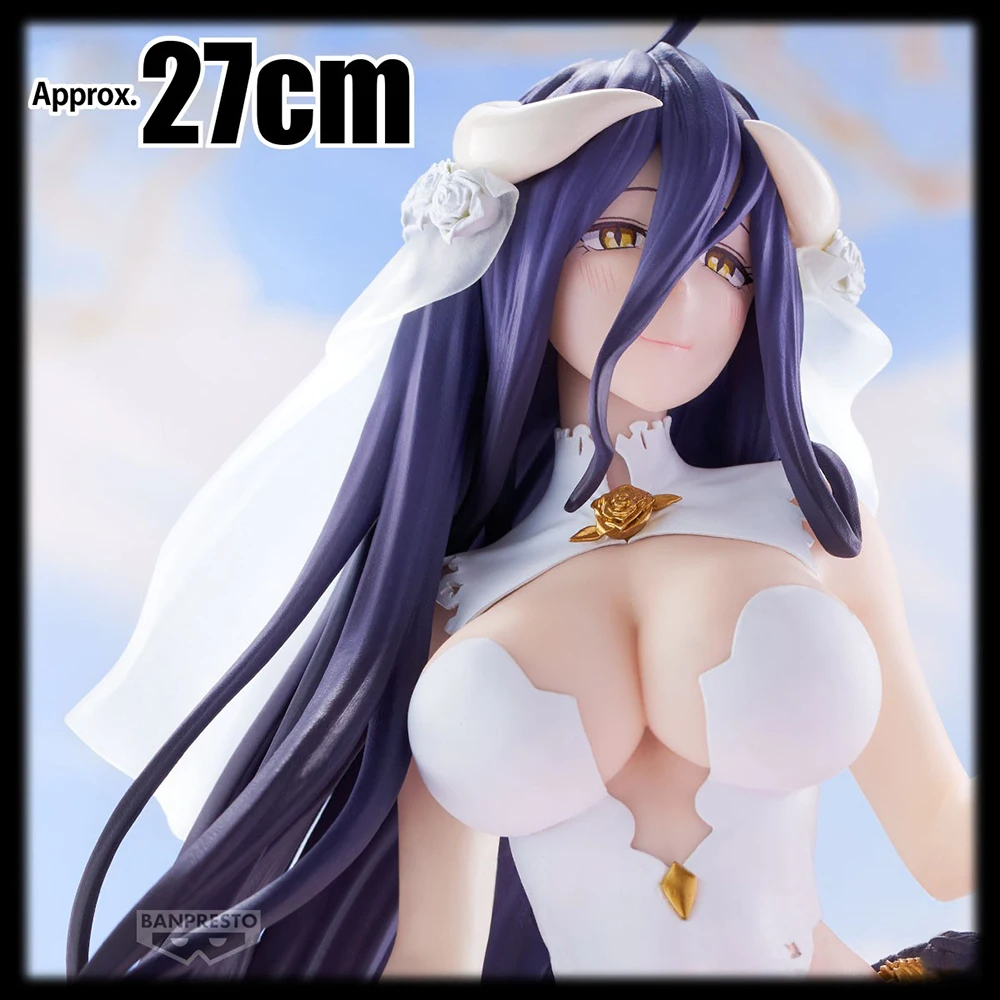 

100% Original Bandai Spirits Banpresto Glitter & Glamours Overlord Albedo Anime Figure Model Decoration Garage Kit Birthday Gift