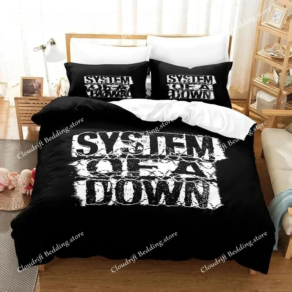 System Of A Down Bedding Set Single Twin Full Queen King Size Bed Set Aldult Boys Bedroom Duvet cover Sets 3D