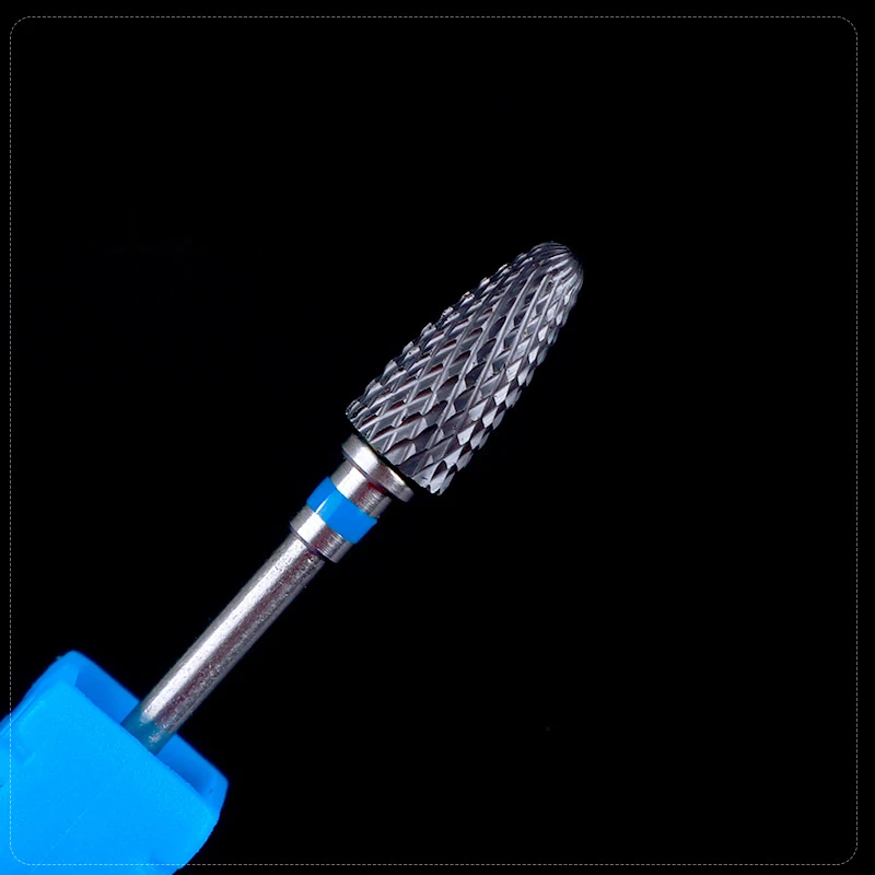 رأس مثقاب الأظافر يزيل بسرعة درع رصاصة على شكل رأس تلميع السيراميك عالي المقاومة للاهتراء من كربيد تدريبات مانيكير كهربائية