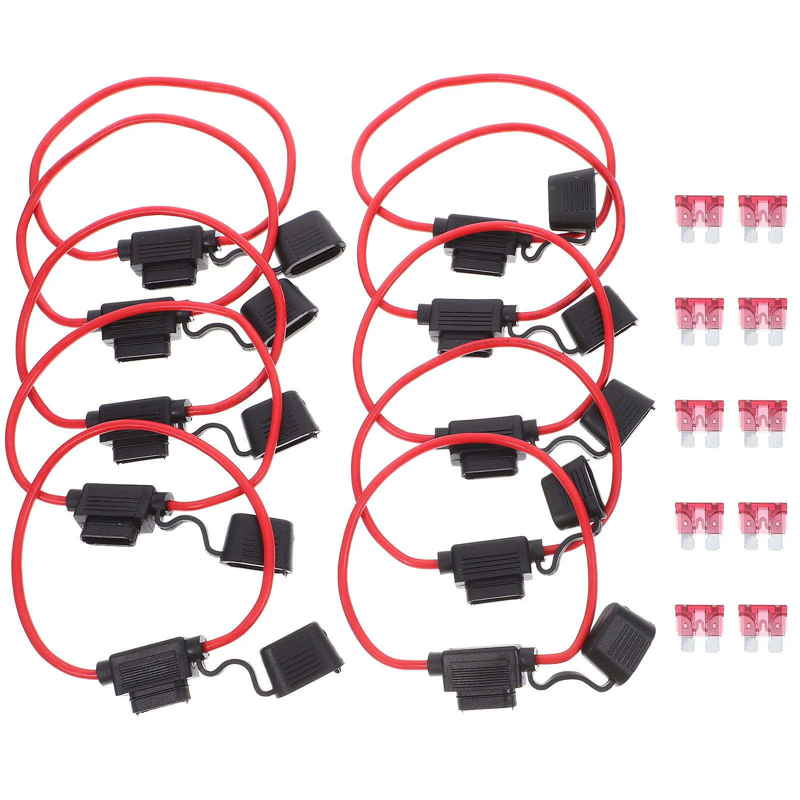 

10Pcs Fuse Holder Inline Automotive Replacement 12Awg Atc 40A High Current Waterproof Circuit Protection for Car Truck