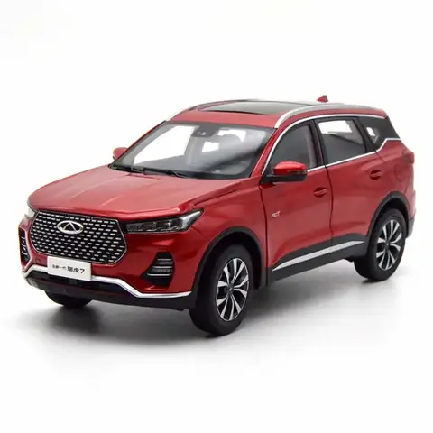 Diecast 1:18 Skala Chery Tiggo 7 Terrängfordon SUV Simulering Legeringsbilmodell Dekoration Samling Statisk Souvenirdisplay 10 best sales Chery billeksak - №2