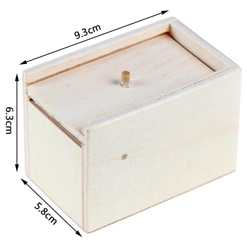 Trick Spider Funny Wooden Scare Box Hidden in Case Joke Scare Box Fun Game Prank Toys Friend Party Gift