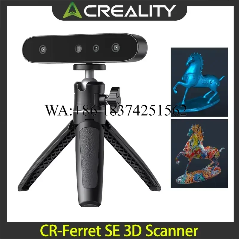 Wmwmnu for Creality CR-Ferret SE 3D Scanner for 3D Printing Anti-Shake 0.1mm Precision 30FPS Scanning Speed Full-Color