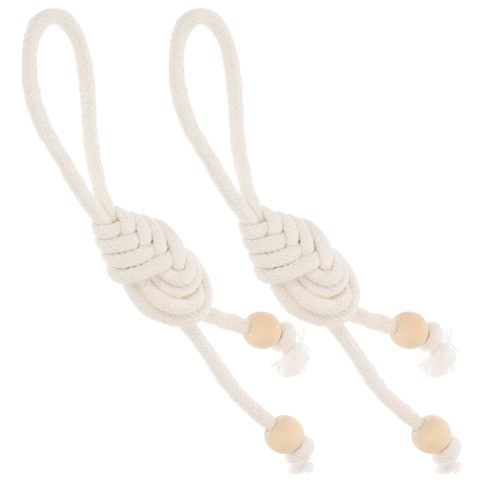 

2Pcs Napkin Rings Cotton Rope Practical Decorative H woven Suitable Size Parties Banquets Rustic Tablecloth Accessories