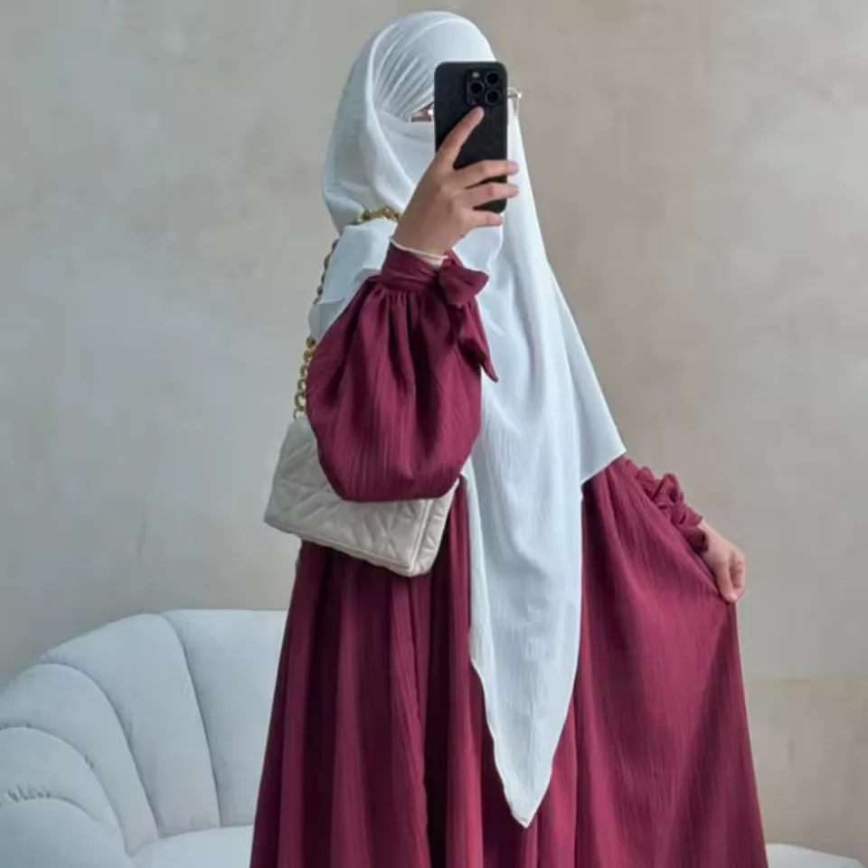 

Eid Hooded Khimar Women Muslim Prayer Garment Hijab Overhead Niqab Nikab Islamic Long Scarf Amira Hijabs Shawls Wrap Ramadan