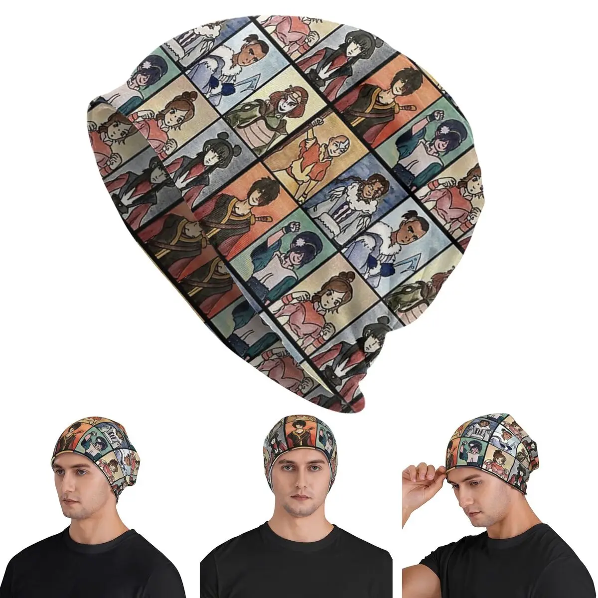 

The Last Paintbender Team Avatar Ultimate Skullies Beanies Hats Warm Autumn Winter Outdoor Cap Knitted Bonnet Caps Adult