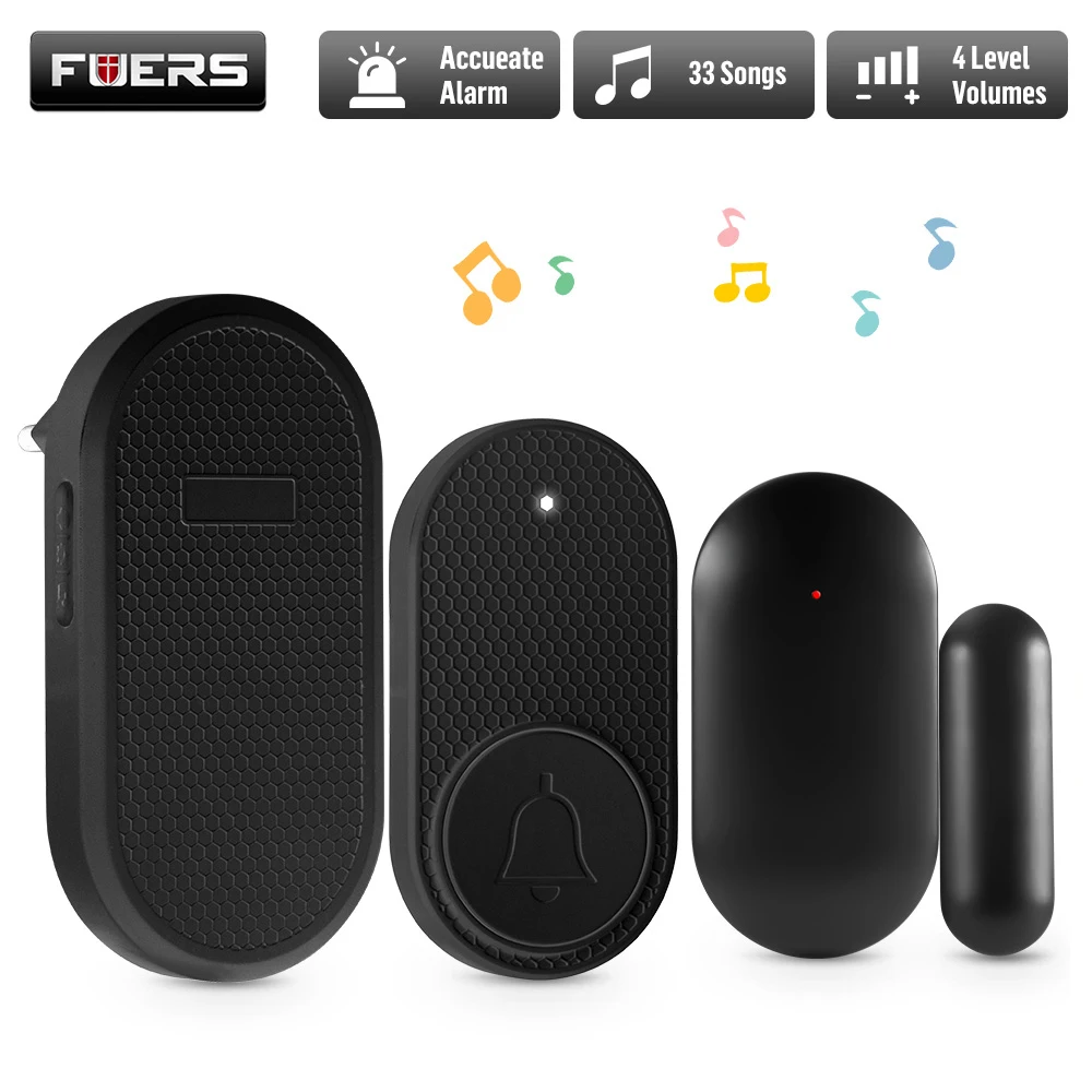 Fuers M558 Türklingel Smart Home Remote drahtlose intelligente Taste Sicherheits system mit Fenster tür Sensor Einbrecher 33 Songs