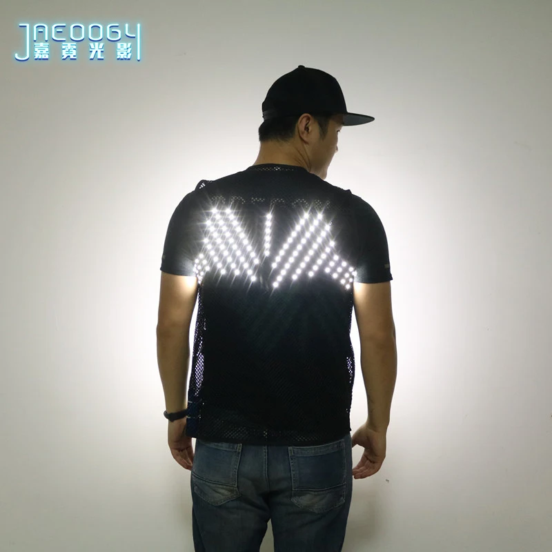 LED Luminous Vest Vest Nightclub Performance Light Clothing Party DJ Street Dance Mechanical Dance Song Dance, Props