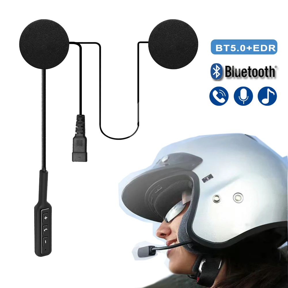 

Bluetooth5.0 Speaker Moto Helmet Headset Ultra-Thin Motorcycle Earphones Wireless Headphone Handsfree Call Music Play 180mA