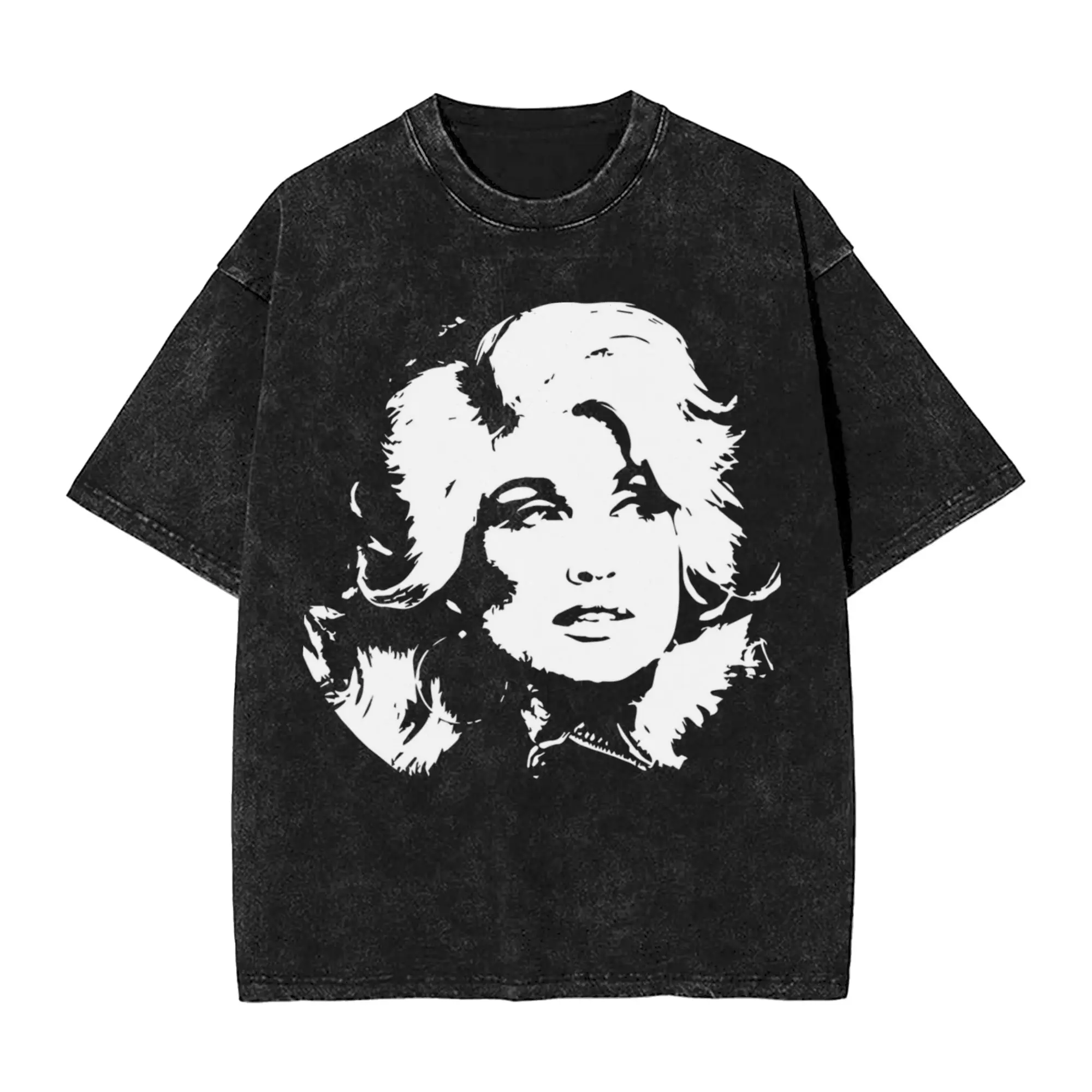 RIP Dolly Parton Outfit Washed T Shirts for Men Women Streetwear Hip Hop T-Shirts Graphic Printed  Tees Short Sleeve