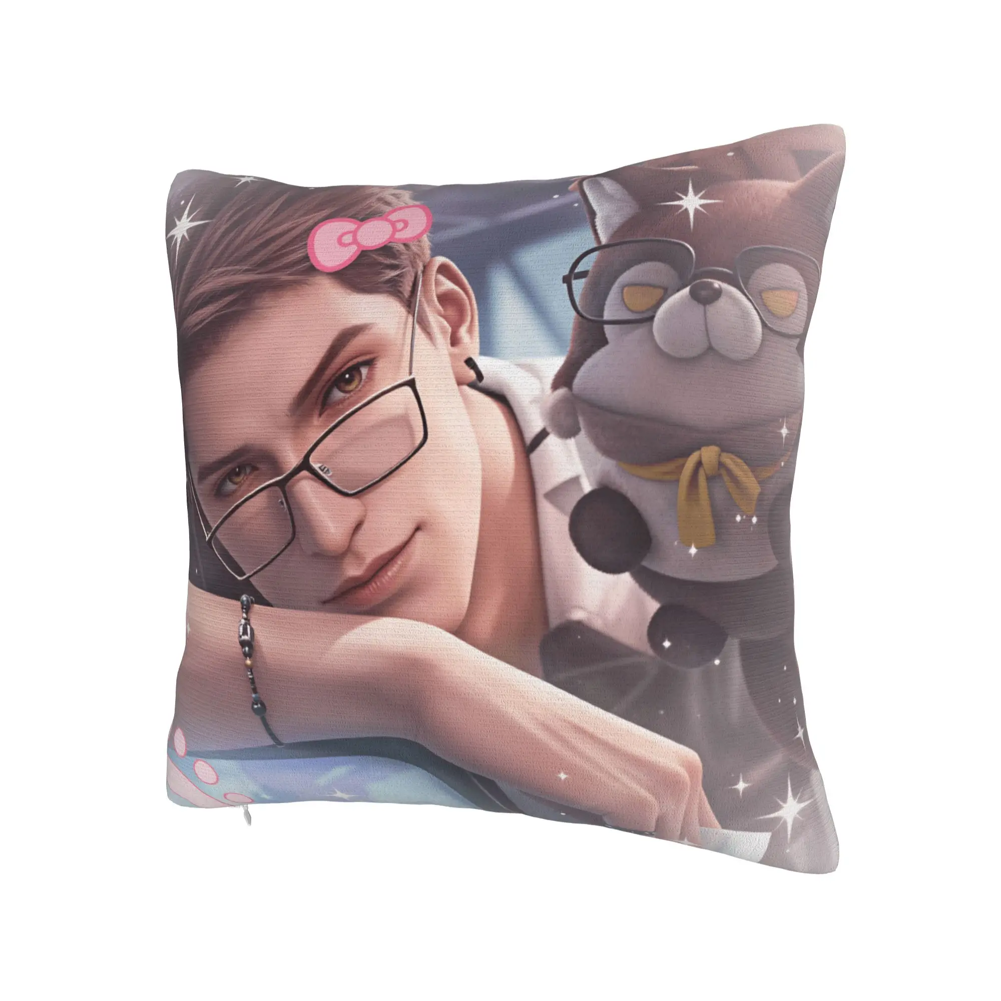 V-Valko L-Love and Deepspace Pillow Case  Print Pillow Cover For Chair Sofa Home Decor Kawaii Cushion Cover