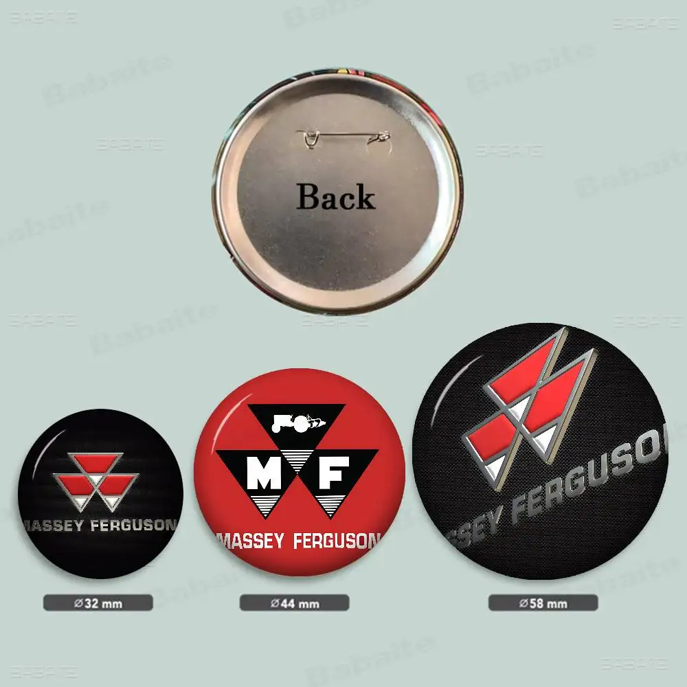 M-Massey F-Ferguson New  Brooches Soft Button Pin Funny Silly Gnarpy on A Skateboard Meme Badge Gamer Collection Gifts
