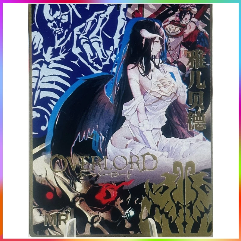 Goddess Story Metal Card DIY ACG Demon Slayer Overlord Anime Card Toys Boy Christmas Birthday Gift Entertainment Board Game