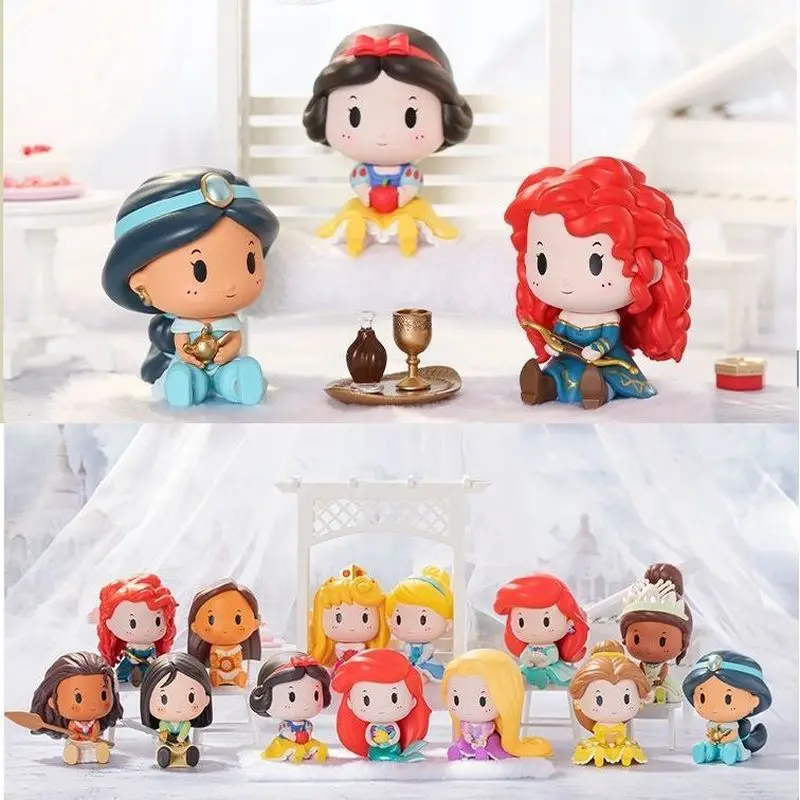 

2025 Disney New Belle Snow White Rapunzel Ariel Cinderella Action Figure Toys Anime Figure Doll Home Decor Model Gifts For Kids