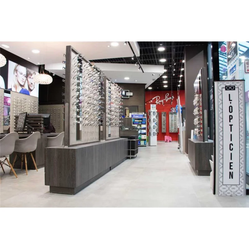 (Customized) Guangzhou professional design optic shop display stand furniture eyeglass shop interior sunglass display