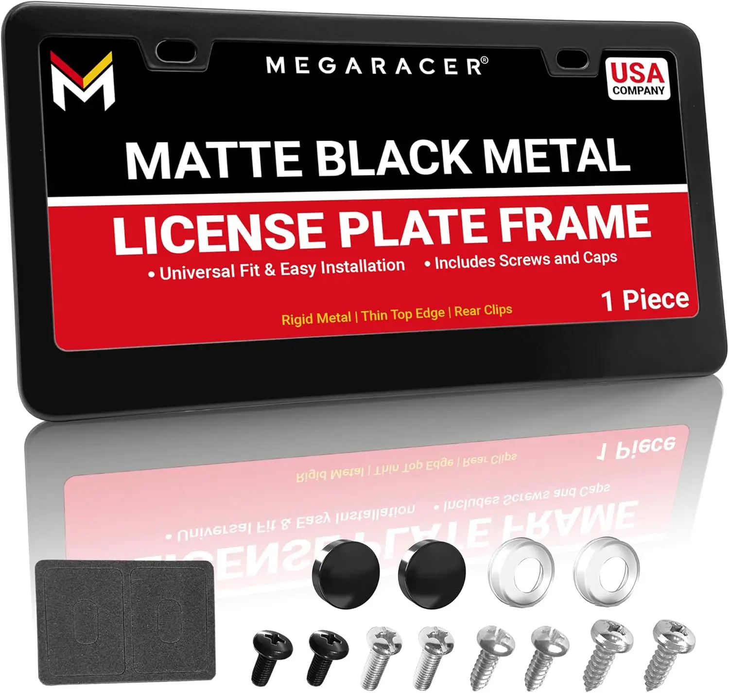 

Премиальная матовая черная рамка для номерного знака, из нержавеющей стали, не подверженной ржавчине, универсальный тонкий дизайн для автомобилей