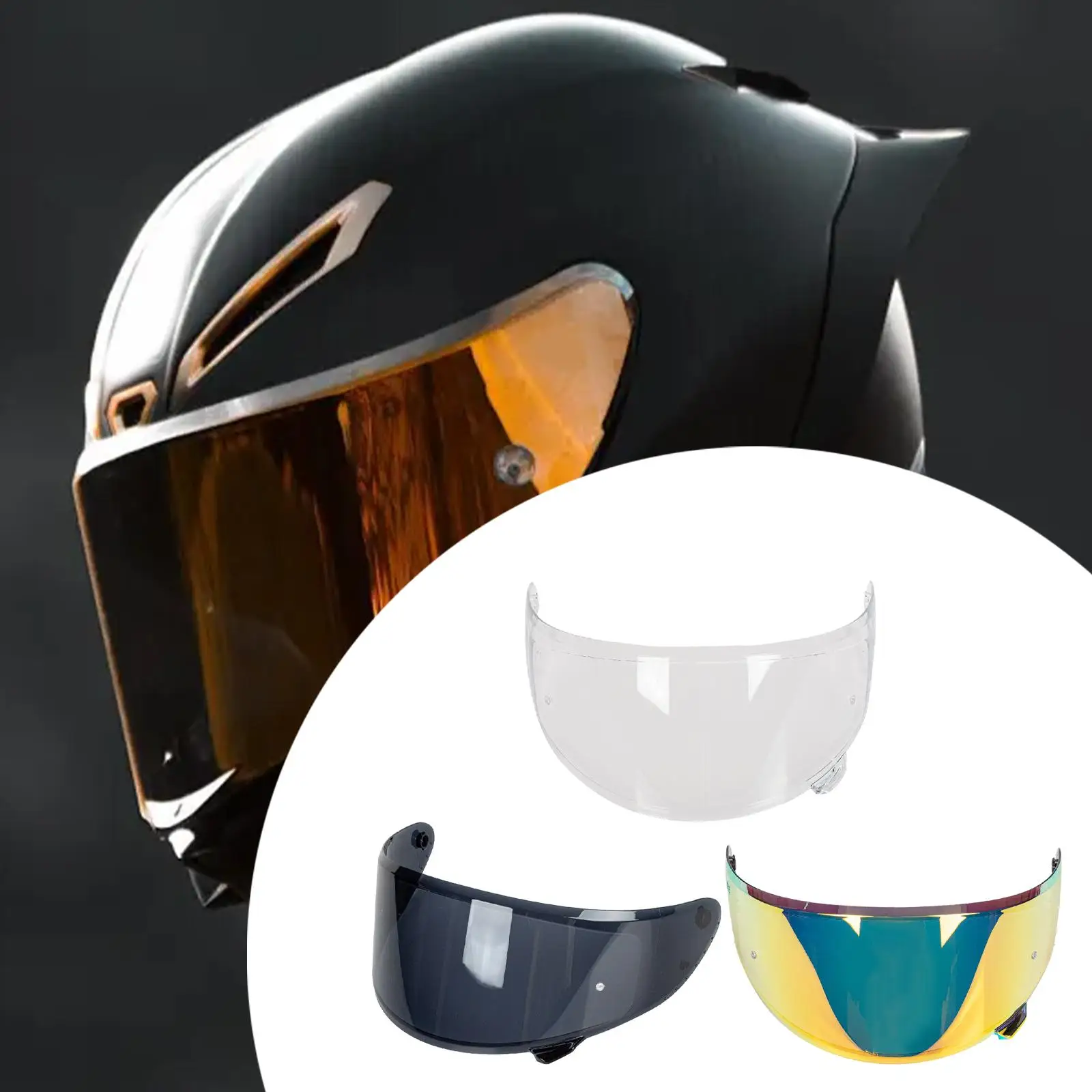 

Motorcycle Helmet Visor Easy Installation Wind Shielding for