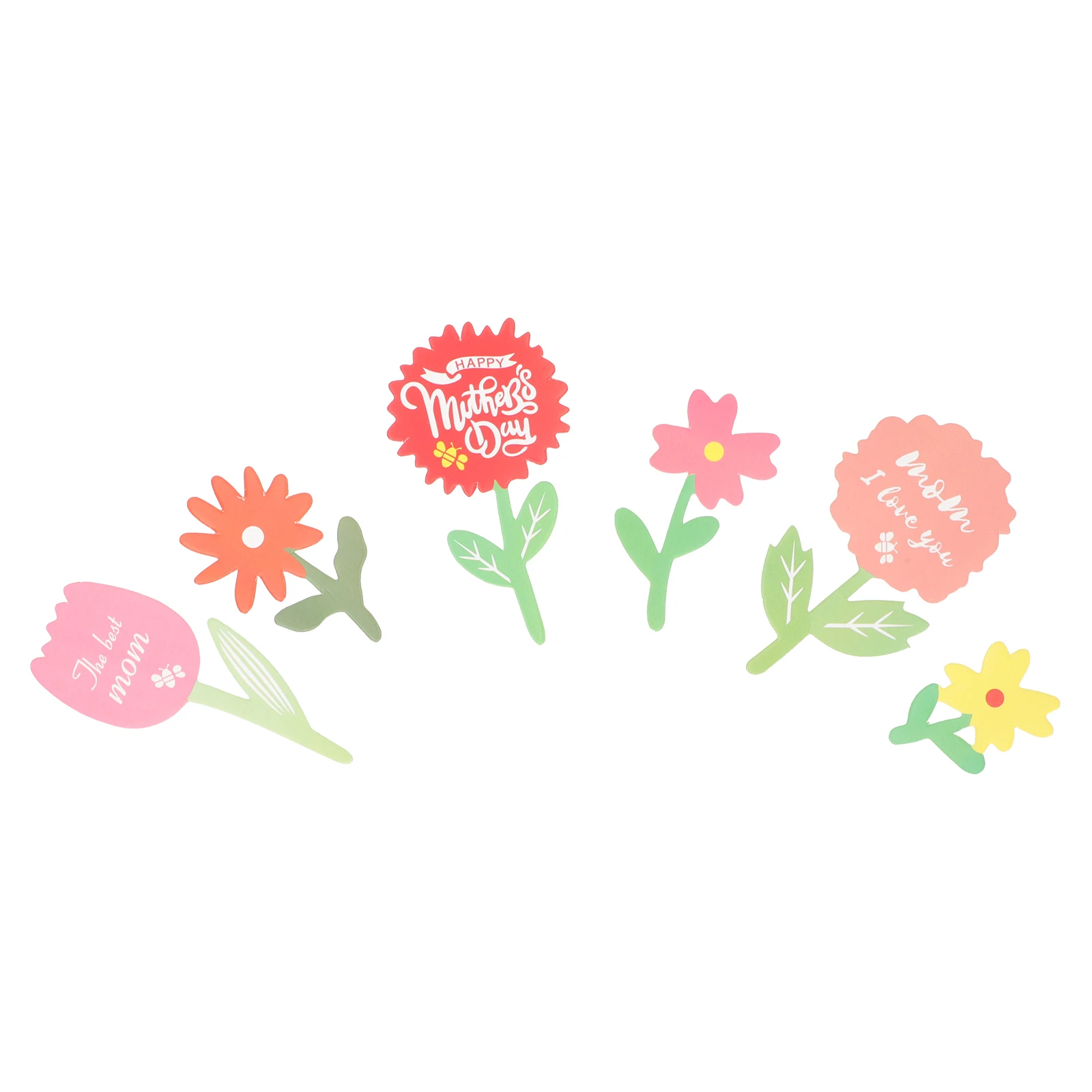 

60pcs Cake Set Paper Cupcake Picks for Mother's Mother'S Day Toppers Day Party Food Topping Dessert Insert Topper