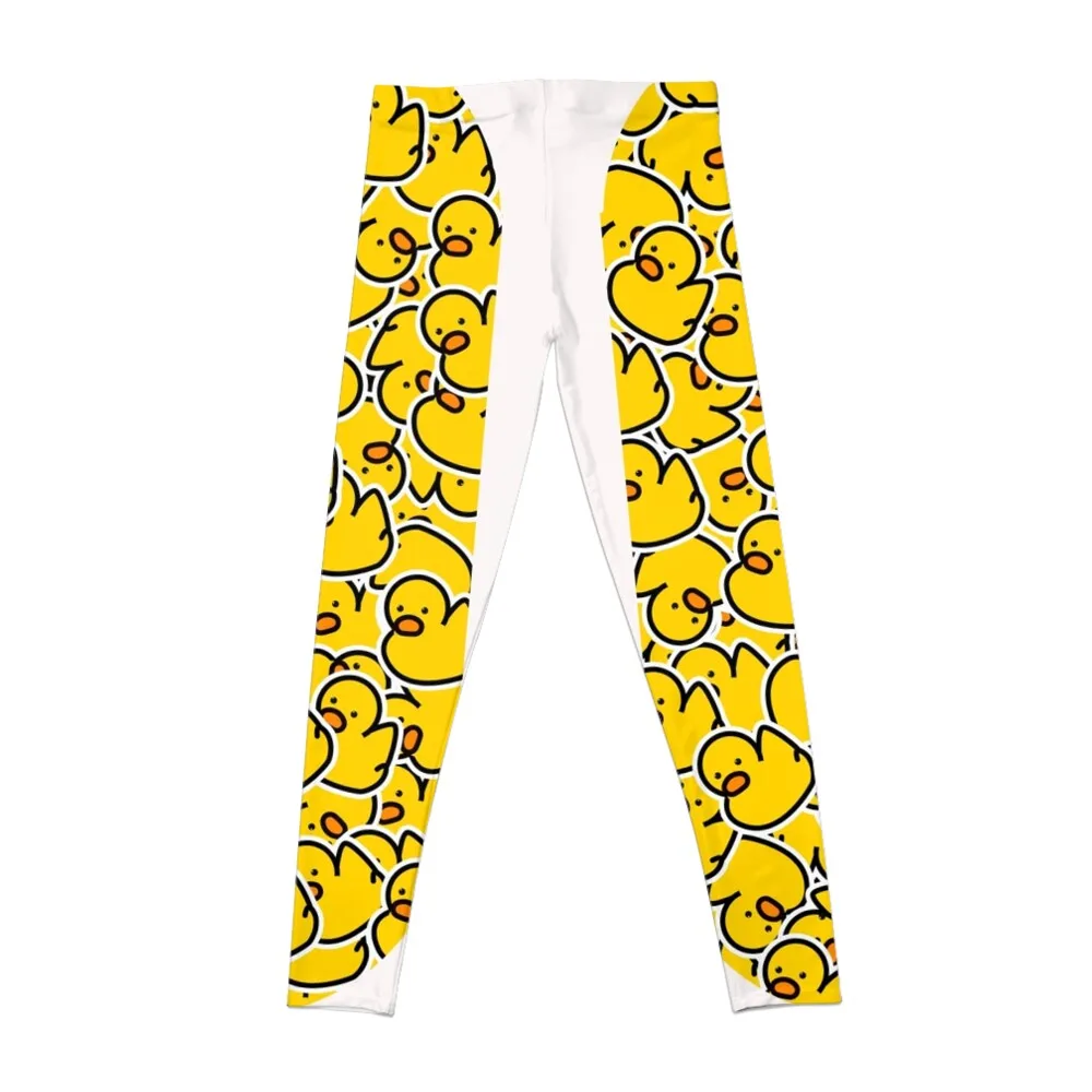 A Bunch of yellow rubber ducks Leggings joggers for women fitness set women gym