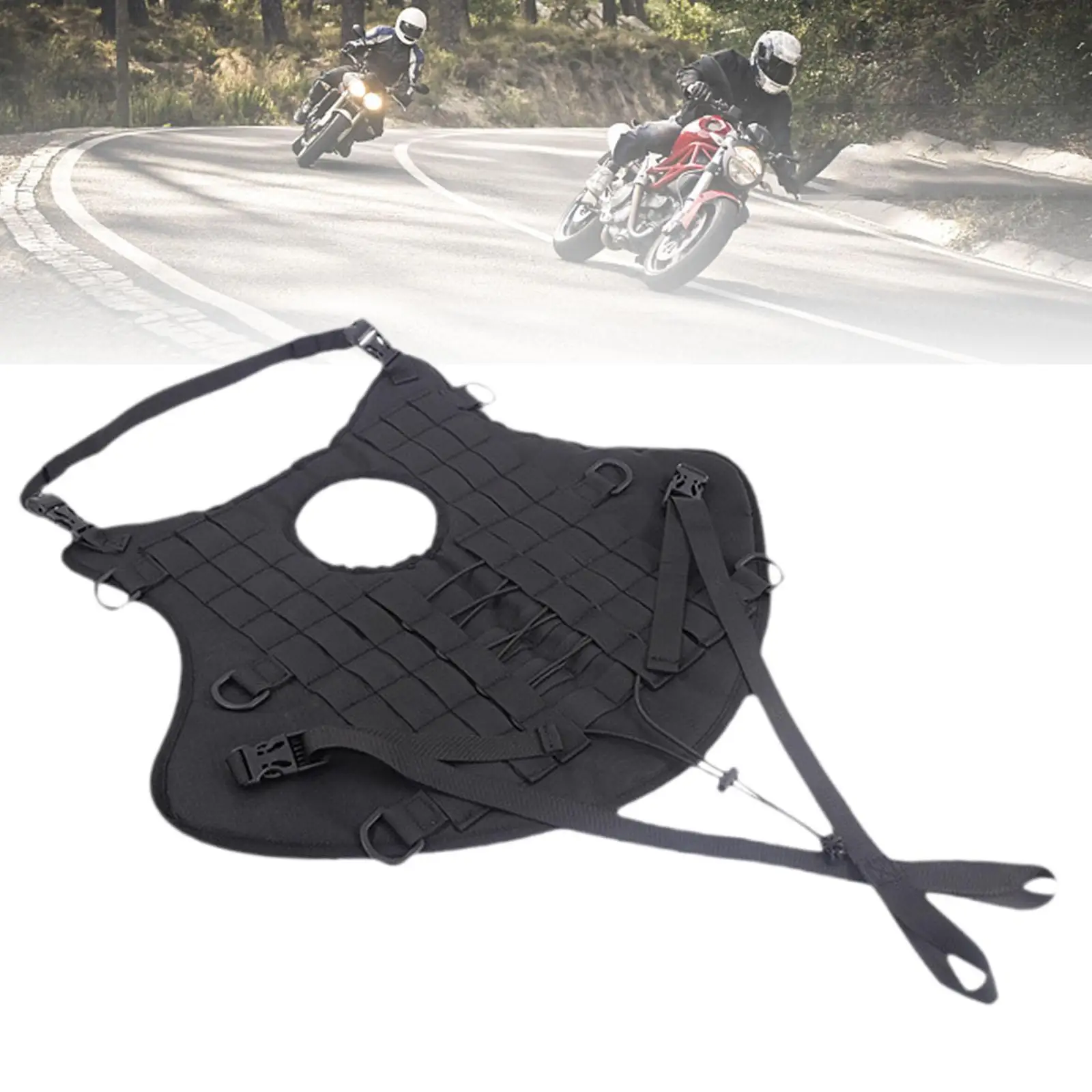 Generic Motorcycle Fuel Tank Bag Mounting Base Dustproof Waterproof Replacement Motorcycle Accessory for Saddlebag Seat Bag