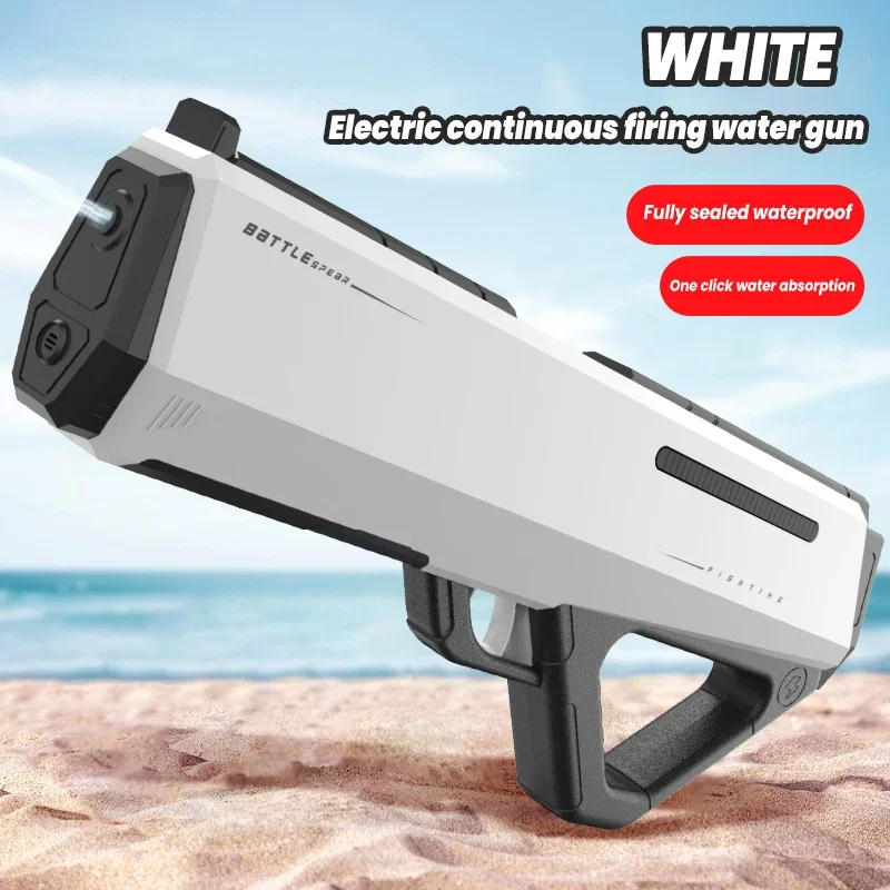 Nieuwe Elektrische Waterpistool Speelgoed Volautomatisch Water Absorberen Krachtige Spray Water Blaster Zomer Outdoor Speelgoed Kinderen Cadeau