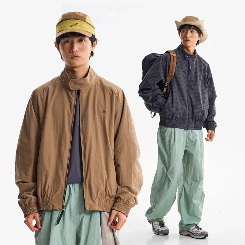Double Side Wearable waterproof Jacket Men Women Outdoor Loose Casual Sport Bomber Jacket Unisex Streetwear Spring Autumn Coat
