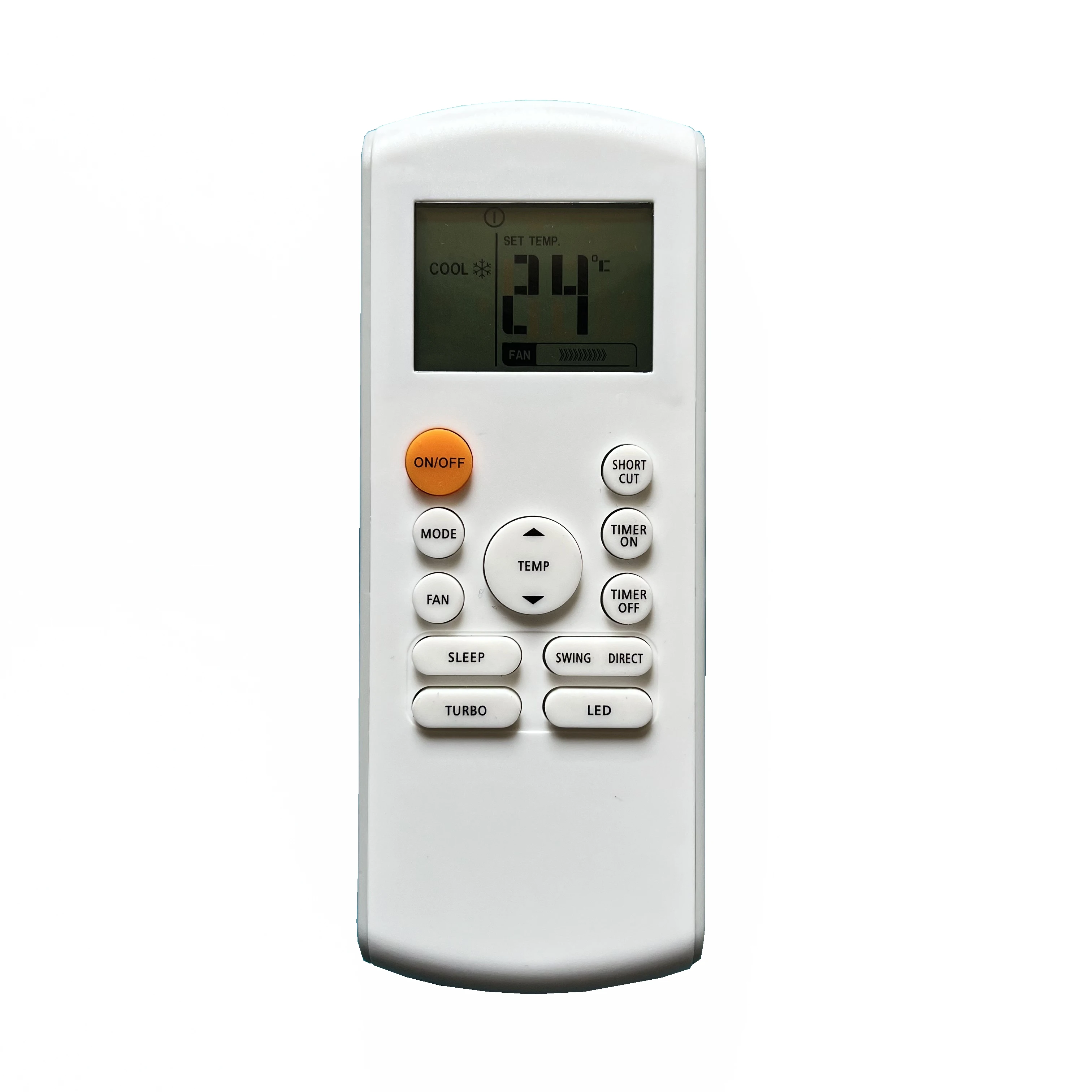 Com luz de fundo Novo RG57A7/BGEF Controle Remoto Universal Para Midea Geral RG57B1/BGE RG57A6/BGEF RG57A2/BGEF Ar Condtioner