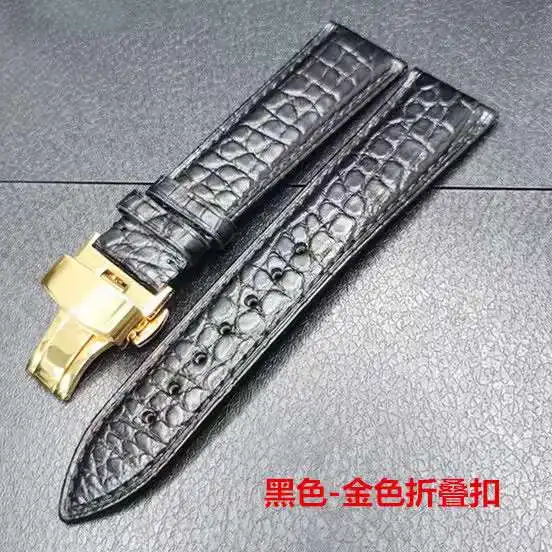 

Genuine Alligator Watch Strap 18mm 19mm 20mm 21mm 22mm 24mm watchband mens watch band crocodile skin leather bracelet belts