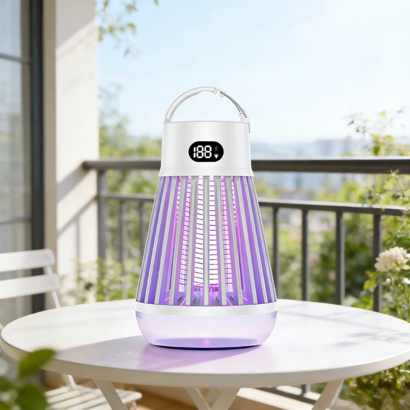 

Portable Mosquito Killer Lamp USB Rechargeable Electric Fly Trap Insect Killer Repellent Outdoor Mute Anti Mosquito Lamp