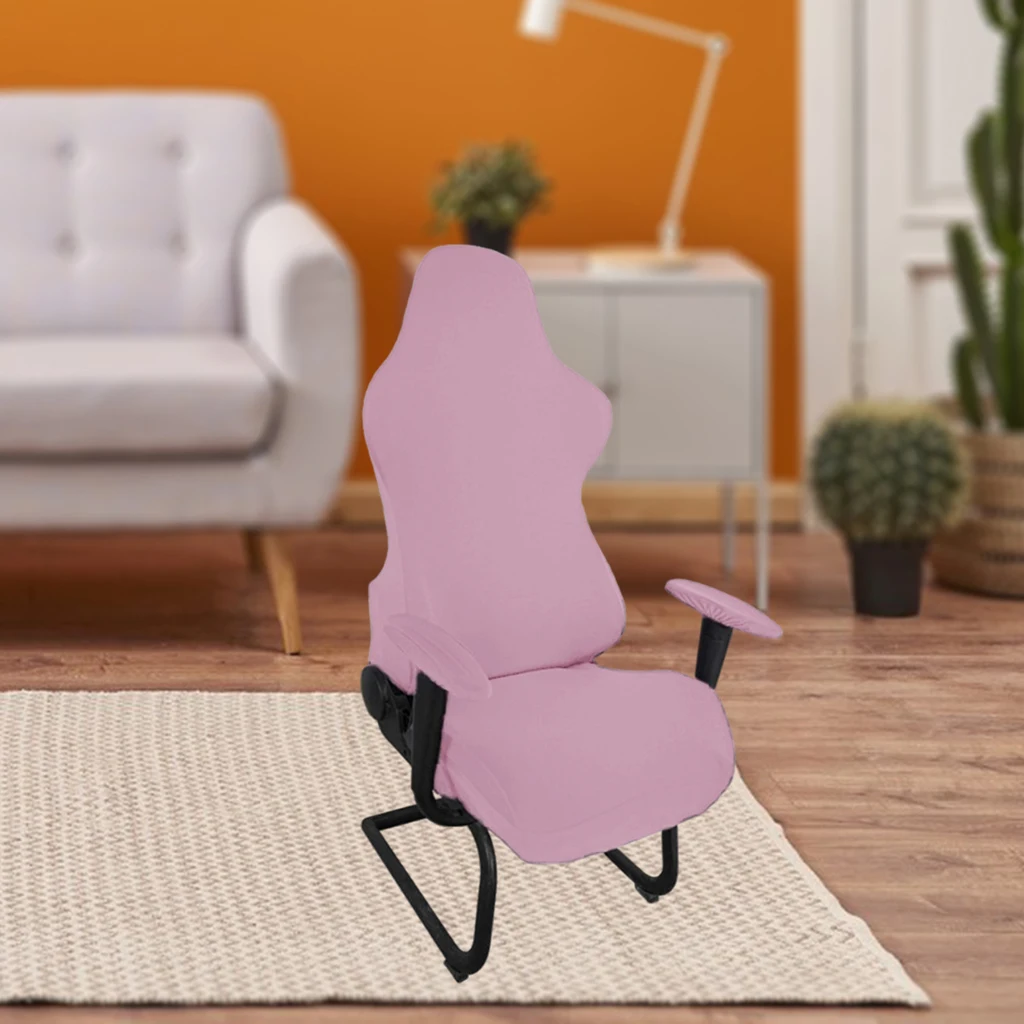Office Computer Gaming Chair Cover Solid Washable Universal Soft Armchair Seat Protector Cover for Computer Chair Dinning Chair
