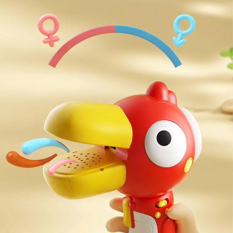 Kids Voice Changer Toys Cartoon Bird Funny Megaphone Recording Toy Children Speaker Hand Mic Vocal Toys Amplifier Recorder