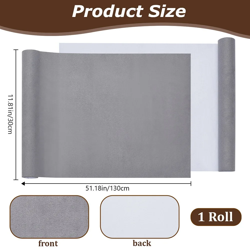 Suede Book Covers Notebook Wraps Rectangle Gainsboro 130x200x0.2mm