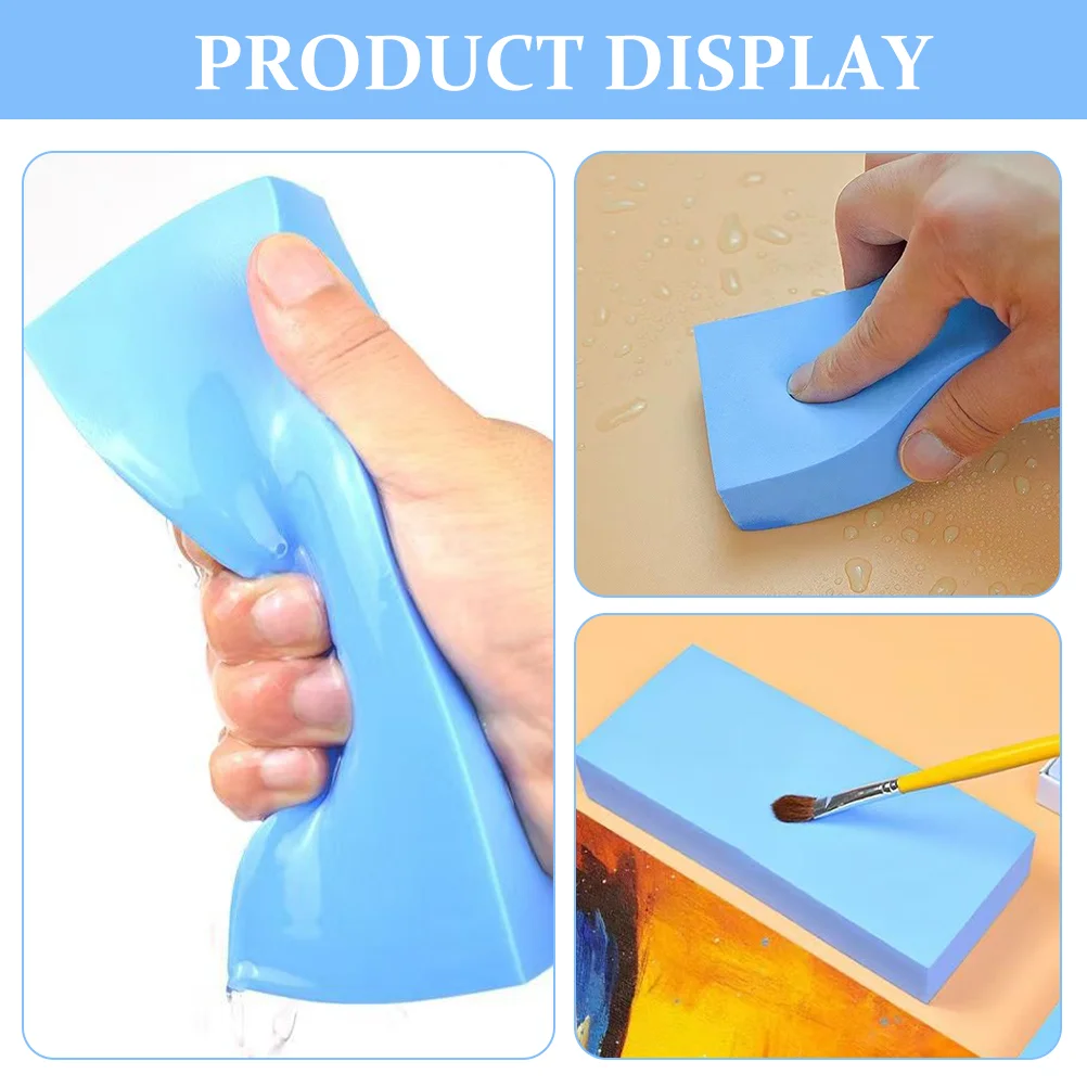 Blue Water Absorbing Sponge For Painting Artist Sponges Acrylic Supplies Paint Brush Tools Art Damp Sponge Painting Equipment