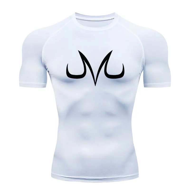 T-shirt z Jiu jitsu z wysypką i koszulką bokserską męska koszulka Rashguard do biegania Sport MMA koszule kompresyjne topy Fitness nadruk Anime