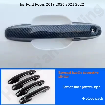 

Декоративная наклейка на ручку двери/накладка на зеркало заднего вида/аксессуары для экстерьера автомобиля Ford Focus 2019-2022