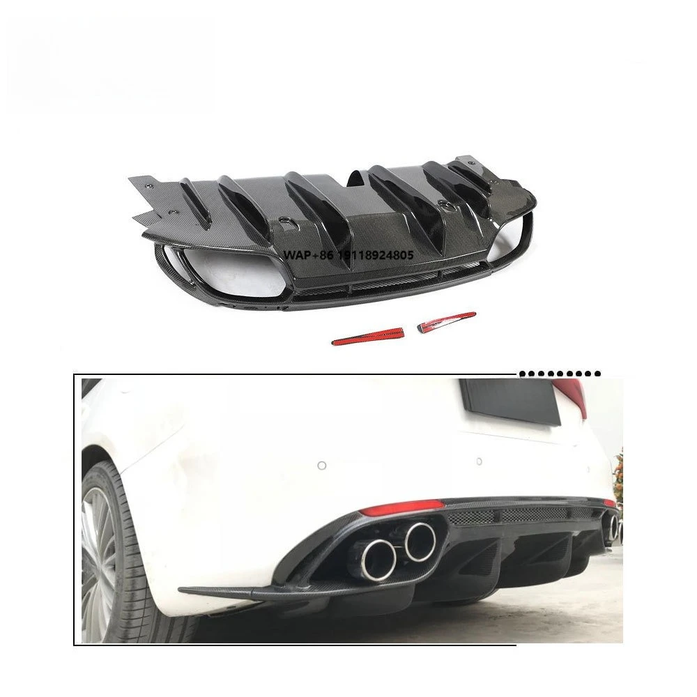 

Real Carbon Fiber Rear Bumper Diffuser for Giulia 4-Door 2017-2020