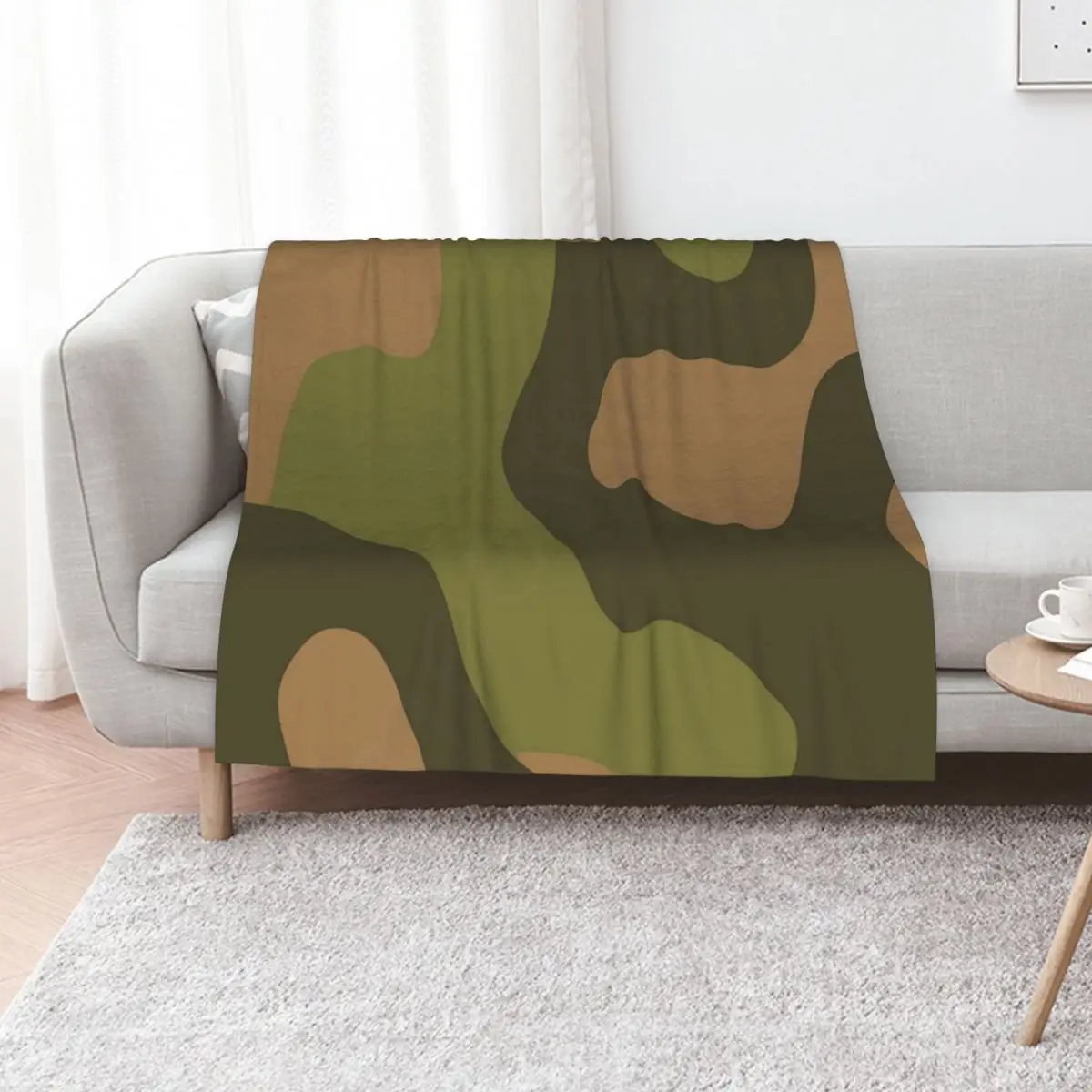 Norwegian M98 camo pattern Throw Blanket Camping Furry manga Sofa Throw Blankets For Bed Thin Blankets