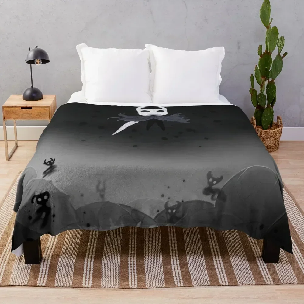 

Hollow Knight in the Abyss Throw Blanket Cozy Warm Blanket for Bed Room Decor
