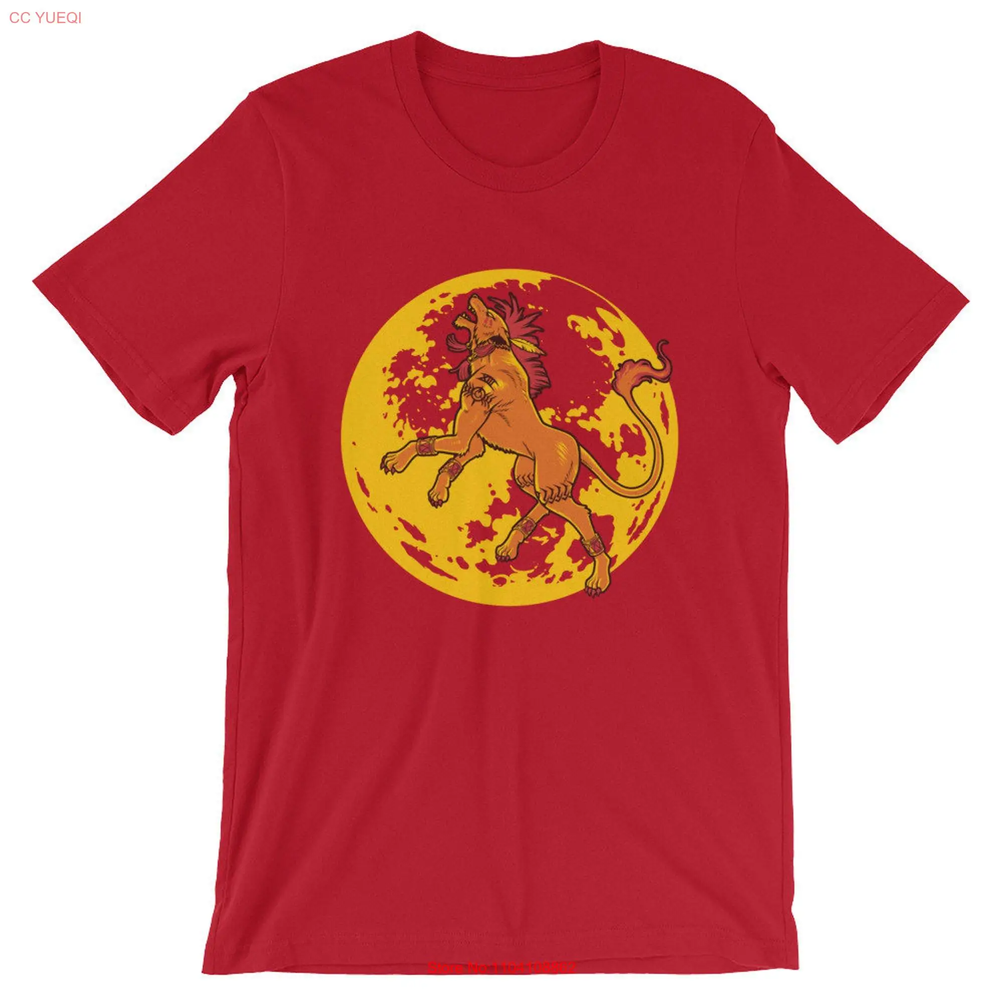 Howling Moon T Shirt long or short sleeves