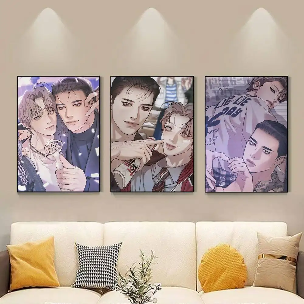 dramatic manhwa Pearl Boy Ignite the Dawn Poster HD Self Adhesive Waterproof Wall Art Ideal for Home Office Dorm Gift