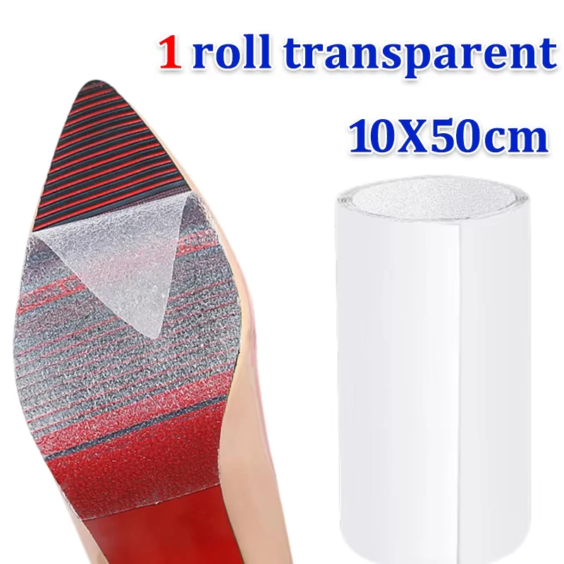 10x50cm Shoes Sole Protector Sticker for Designer High Heels Self-Adhesive Ground Grip Shoe Protective Bottoms Outsole Insoles