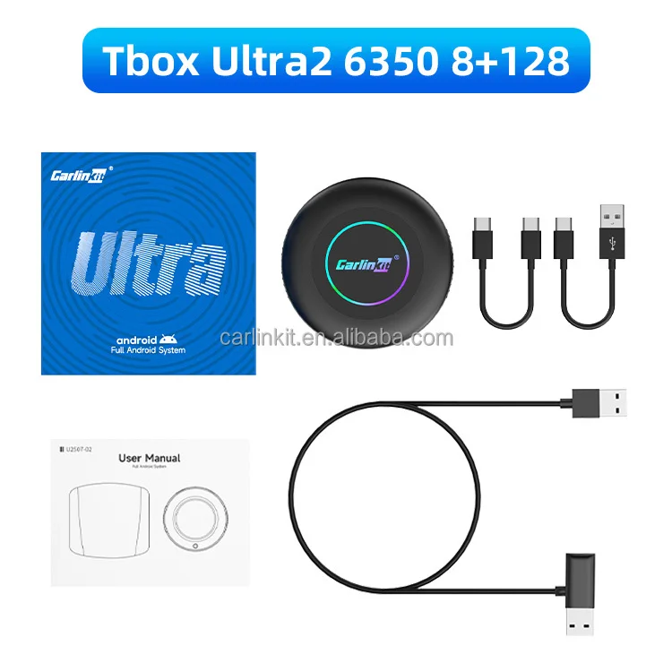 カーナビ CarlinKit Tbox Ultra2 Android 15 128GB Carlinkit Ultra 2 Android 15 CarPlay Ai Box Wireless Android Auto